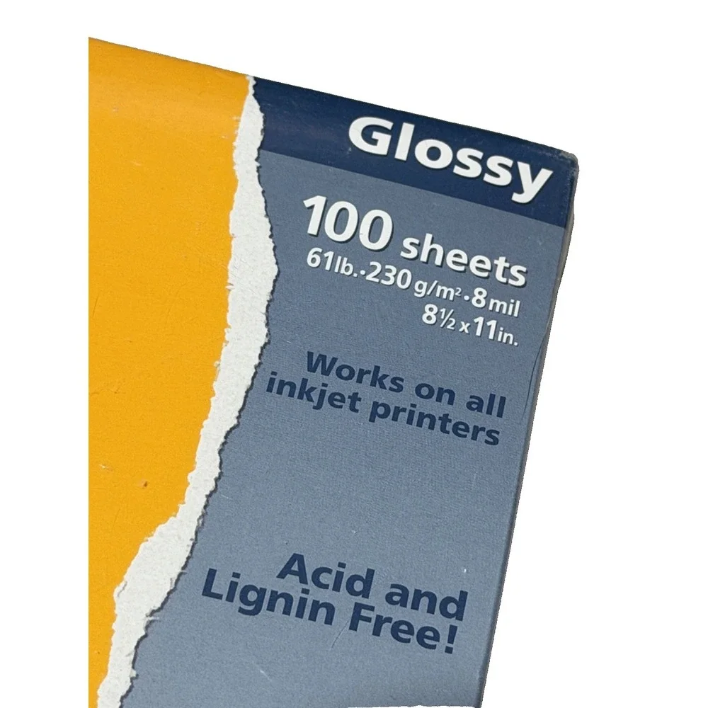 NEW Kodak Sealed 100 Sheets Picture Photo Printer‎ Paper 8.5 X 11 Glossy